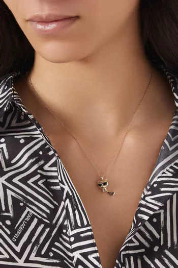 K/Ikonik Choupette Necklace in Sterling Silver