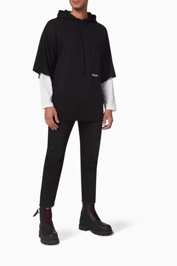 x Cara Delevingne Hoodie in Organic Cotton Jersey