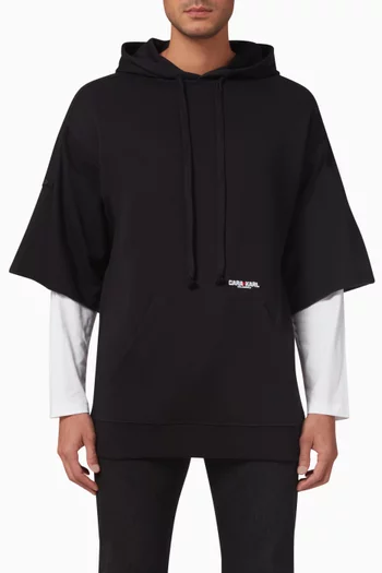 x Cara Delevingne Hoodie in Organic Cotton Jersey