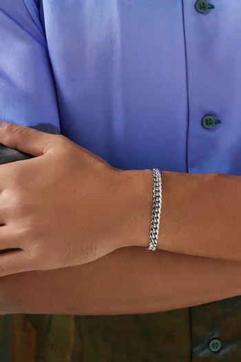 Cuban Chain Bracelet in Sterling Silver