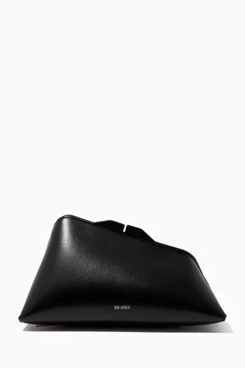 Asymmetrical Clutch in Calf Leather