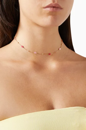 Mosaic Choker in 18kt Gold