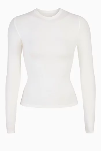 Cotton Jersey Long Sleeve T-shirt