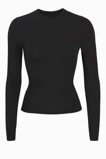 Cotton Jersey Long Sleeve T-shirt