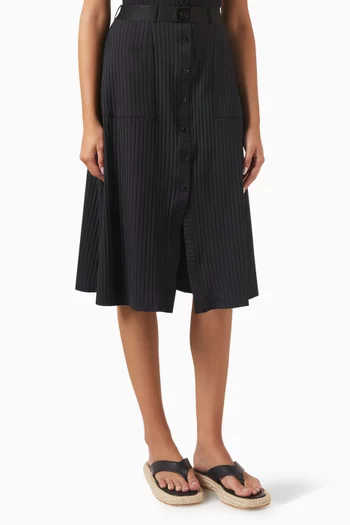 Tequila Midi Skirt in Ribbed-jersey