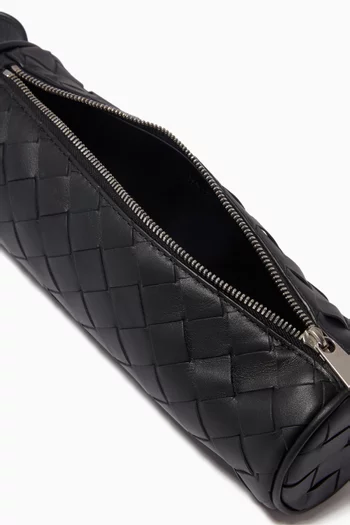 Pencil Case in Intrecciato Leather