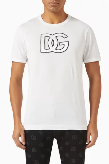 DG Logo T-shirt in Cotton Jersey