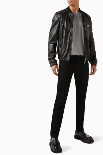 بنطال جينز بقصة ضيقة دينم مطاطي