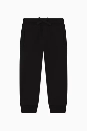 Logo Patch Track Pants in Cotton