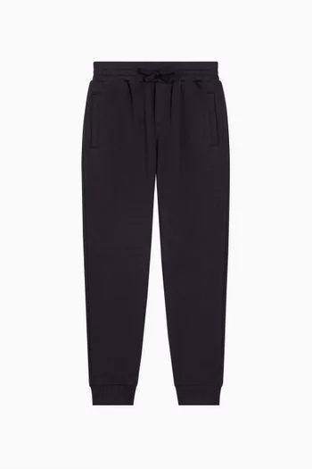 Logo Patch Track Pants in Cotton