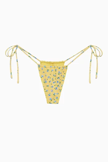 قطعة بيكيني سفلية تيدال بتغطية بسيطة بأربطة نايلون مطاطي