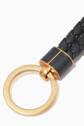 Key Ring in Intrecciato Nappa