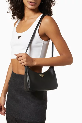 Mini Shoulder Bag in Saffiano Leather