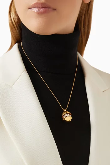 Coquina Necklace in 22kt Gold-plated Bronze