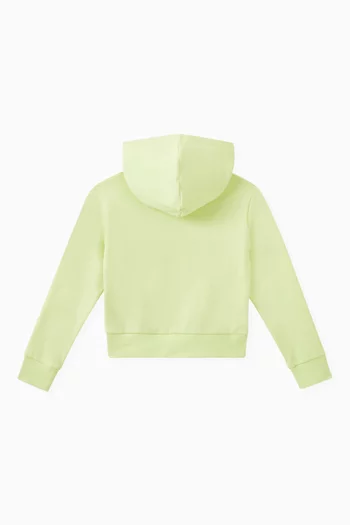 Embossed Logo Hoodie in Cotton