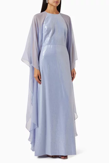 Adira Gown in Soft Sequins
