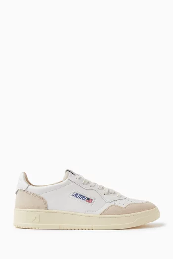 Medalist Low Sneakers in Leather & Suede
