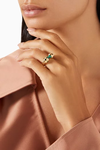 Renaissance® Malachite Ring in 18kt Gold