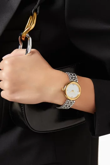 Idylle Perle Yellow Gold-plated Stainless Steel Watch, 31mm