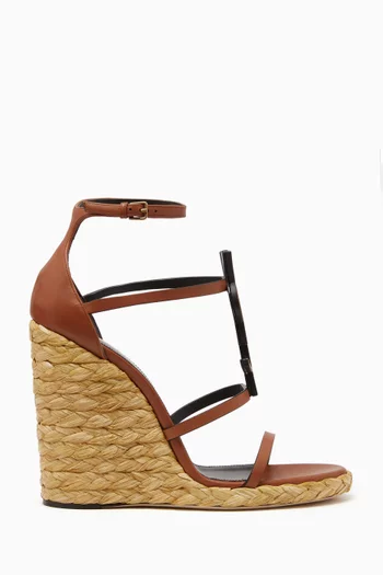 Cassandra 105 Wedge Sandals in Leather
