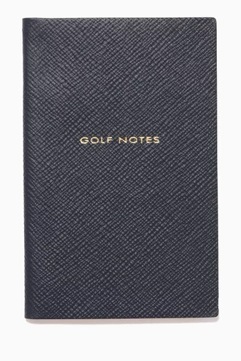 "Golf Notes" Panama Notebook in Crossgrain Leather