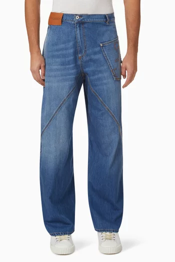 Twisted Workwear Jeans in Denim