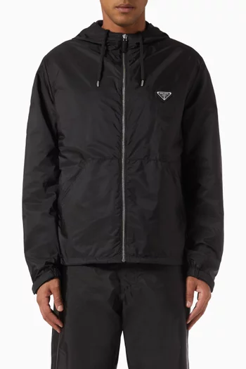 Logo Jacket in Re-Nylon