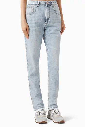 Mid-rise Straight-leg Jeans