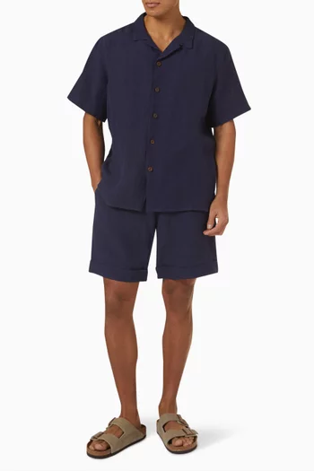 Camp Collar Lino Shirt in Linen