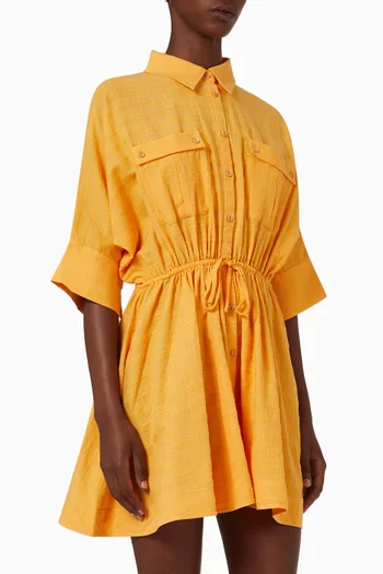 Willow Mini Dress in Linen Blend