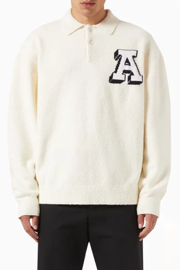 Team Polo Sweater in Cotton Blend