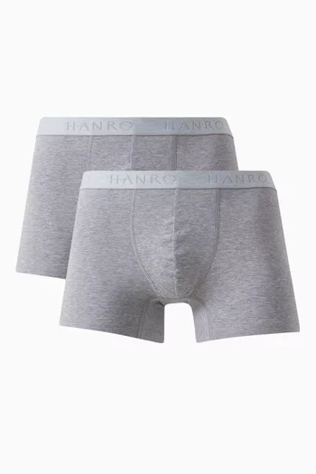 طقم بوكسر بشعار الماركة قطن جيرسيه، قطعتان