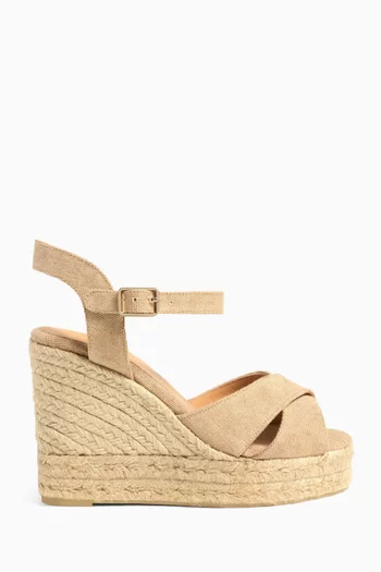 Blaudell 110 Espadrille Wedges in Canvas