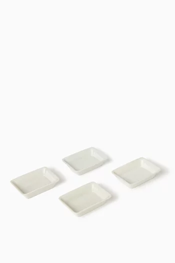 Dubai Mini Tray in Porcelain, Set of 4