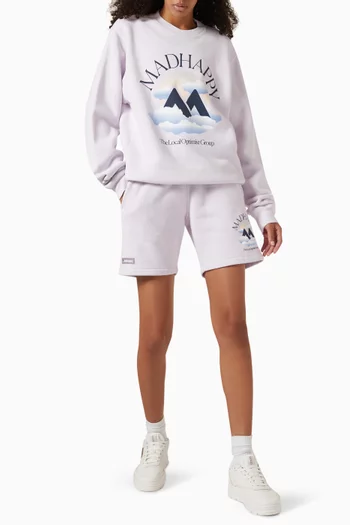 شورت أوت دورز مطبوع صوف قطني