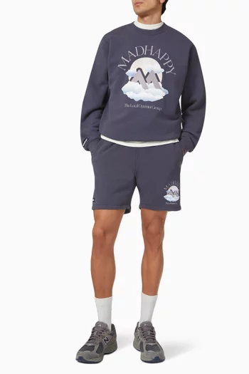 سويت شيرت أوت دورز مطبوع صوف قطني