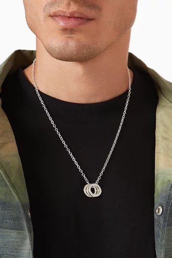 The Jack Necklace in Silver-plated Brass