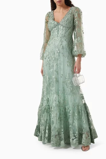 Embroidered Gown