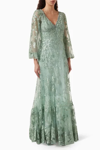 Embroidered Gown