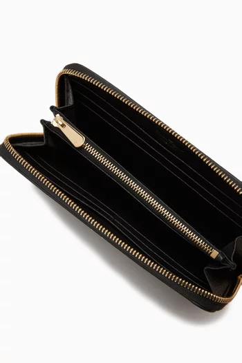 Gancini Continental Wallet in Leather