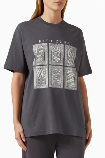 Dubai Arches Logo T-shirt in Cotton