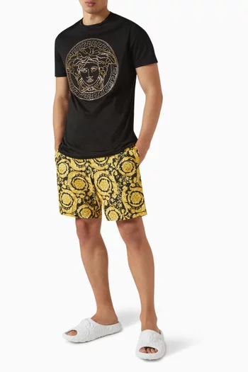 Barocco Swim Shorts in Nylon