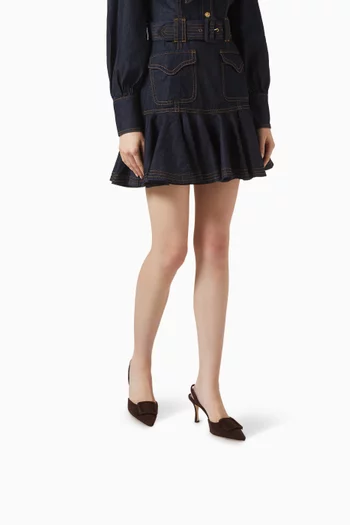 Maysli 70 Slingback Pumps in Suede
