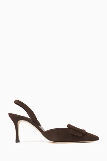 Maysli 70 Slingback Pumps in Suede
