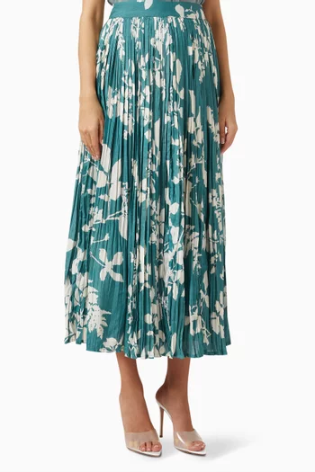 Floral Maxi Skirt in Chiffon