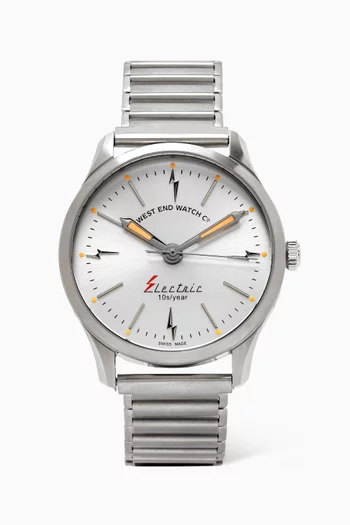 Electric Watch in Stainless Steel, 40mm