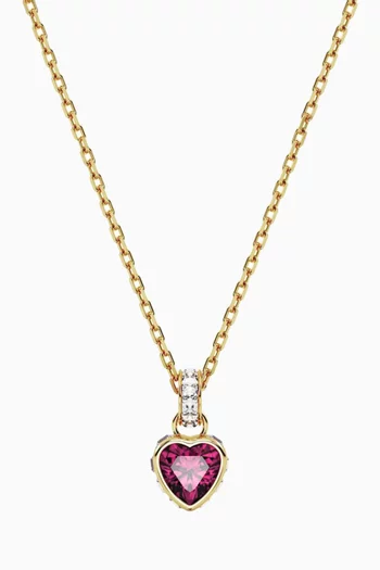 Stilla Heart Pendant Necklace in Gold-plated Metal