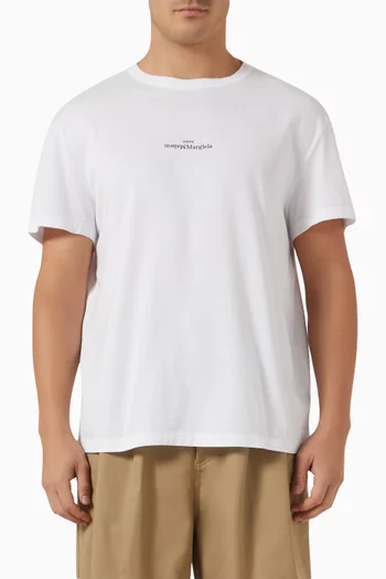 Distorted Logo T-shirt in Cotton