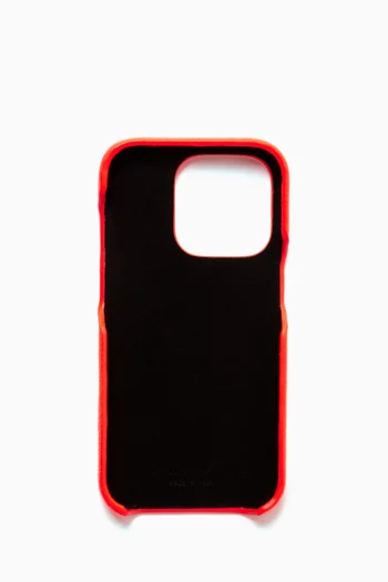 Cash iPone 14 Pro Case in Grained Calfskin