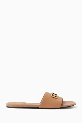 Groupie BB Flat Sandals in Leather